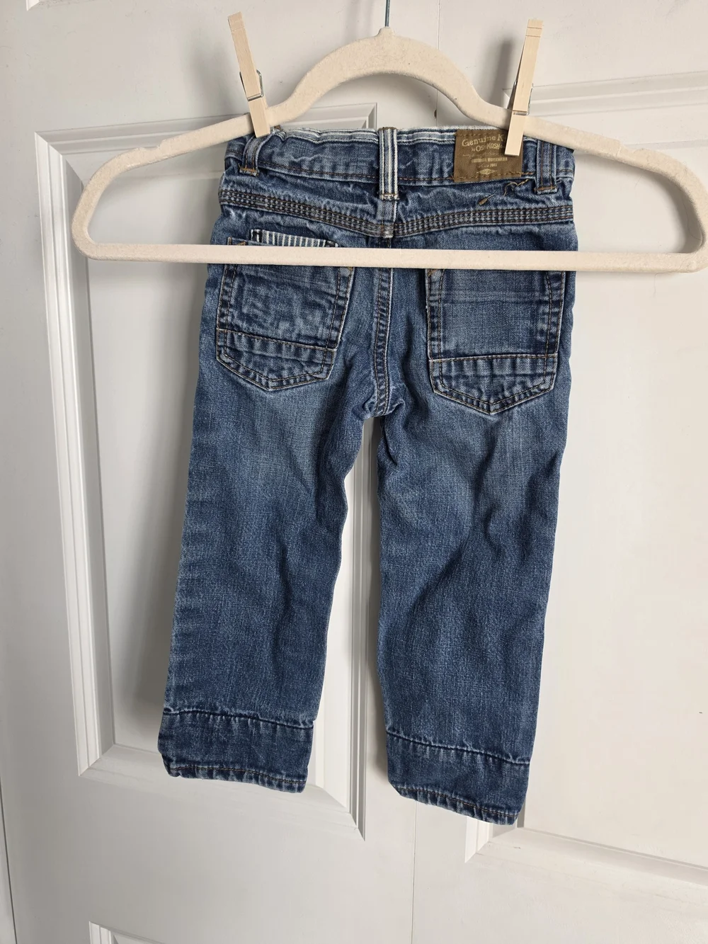 OshKosh B'gosh Kids Denim Jeans in Washed Blue genuine kids 2t adjustable waist